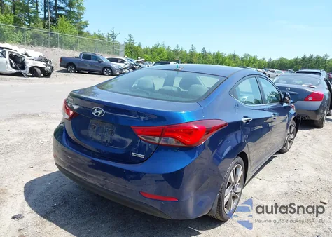 2015 Hyundai Elantra Limited z USA, uszkodzony, nr VIN 5NPDH4AE3FH615004